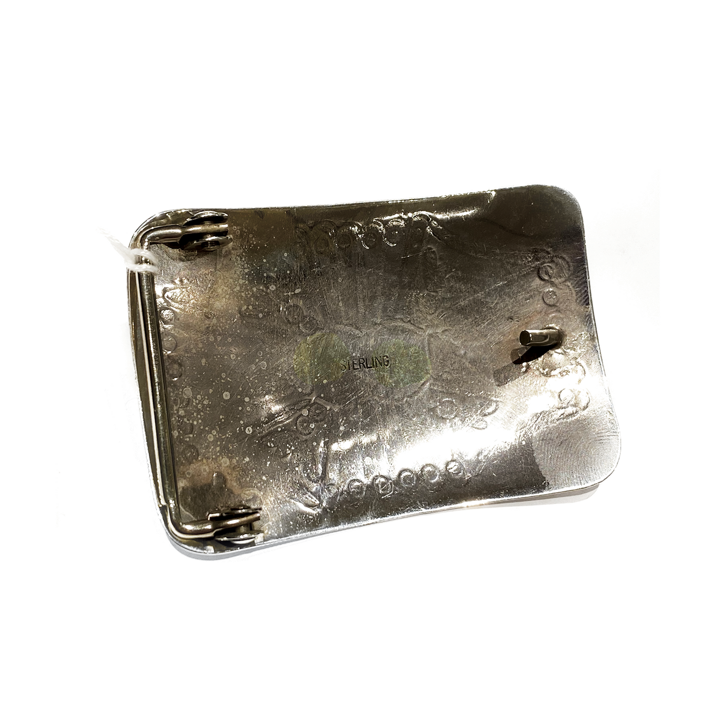 Handcrafted Navajo w/ Turquoise & Coral (Joann) Buckle