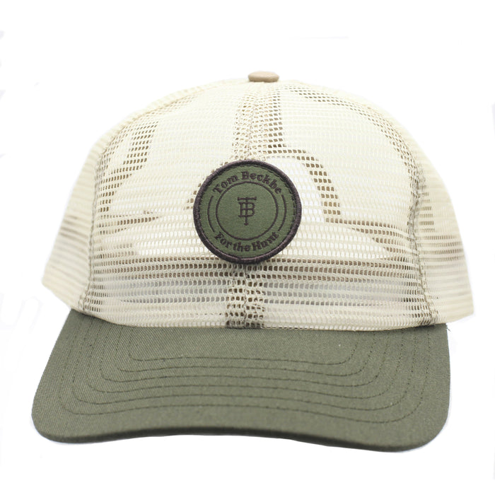 Beige Full Mesh Hat