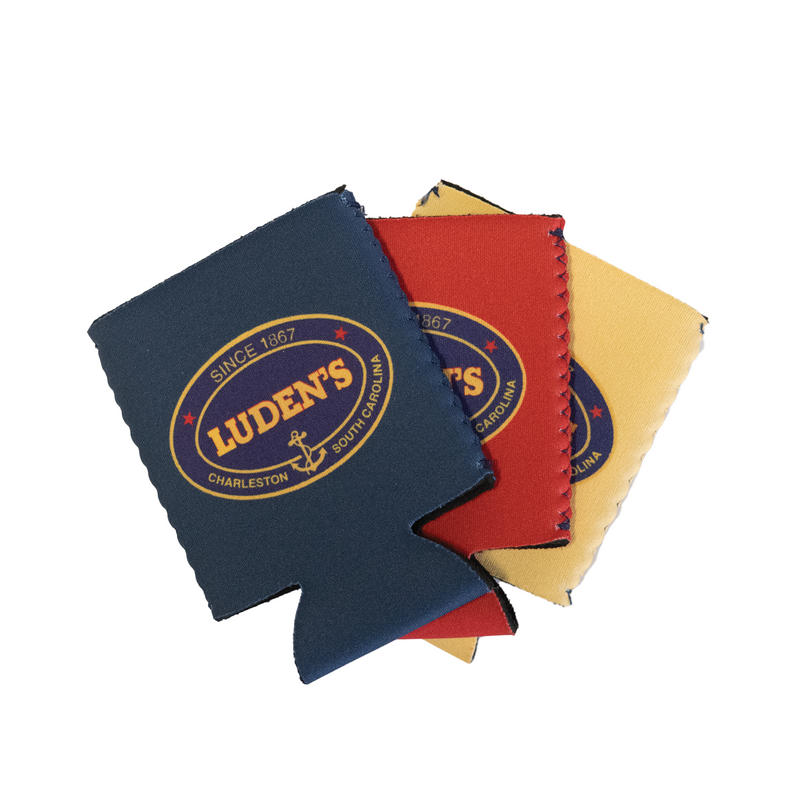 Luden's Classic Koozie Pack (Navy, Red, Yellow)