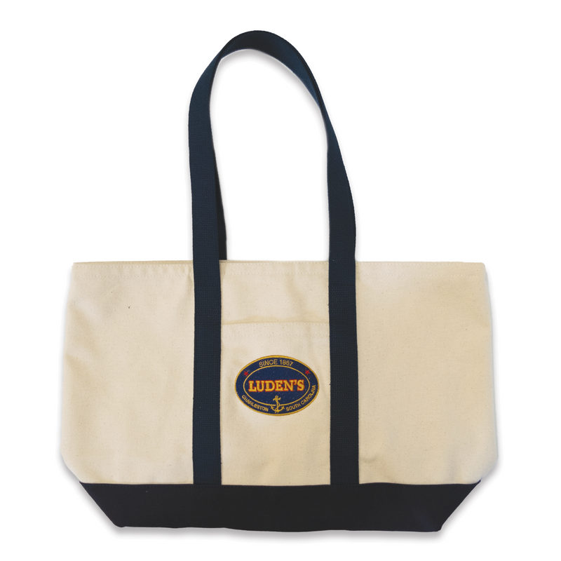 Luden's Large Heavy Canvas Tote - Navy