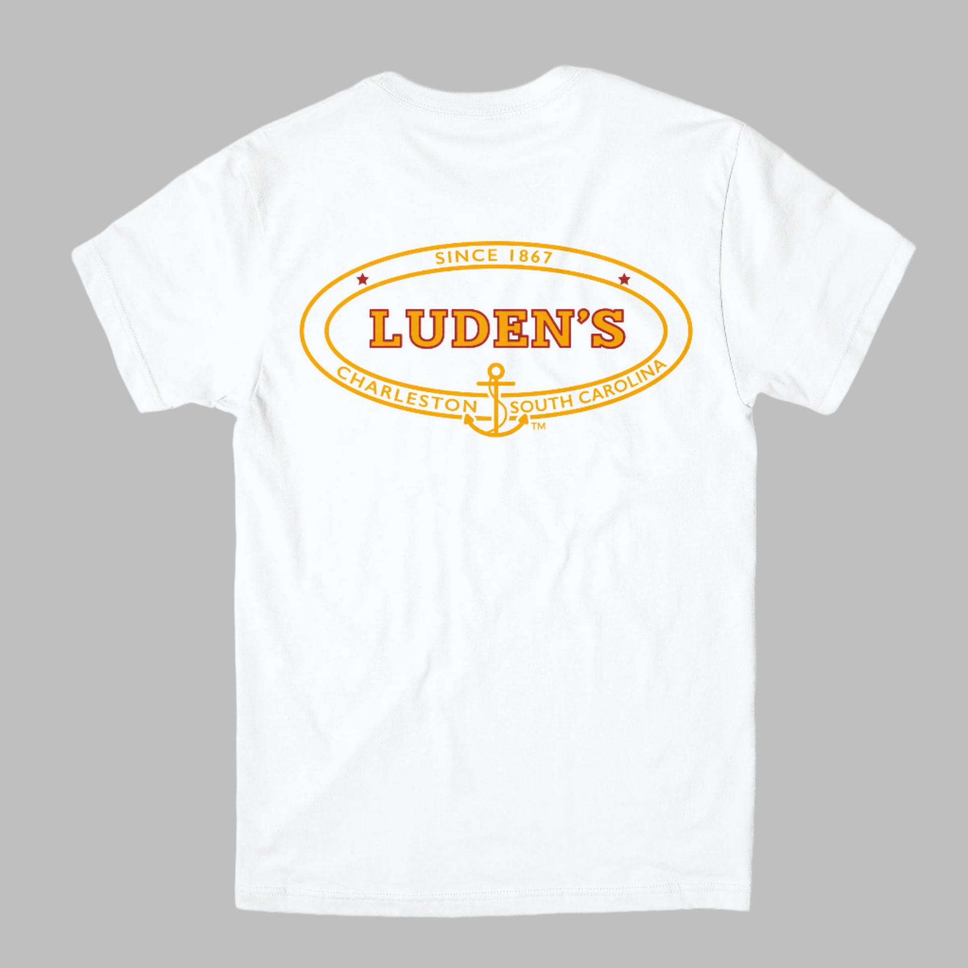 Luden's Pocket Tee - White – Grady Ervin