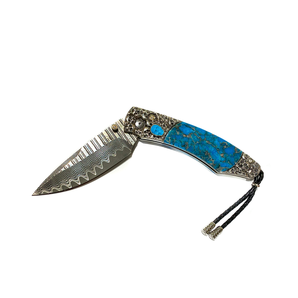 Spearpoint 'Jerome' Turquoise Pocket Knife