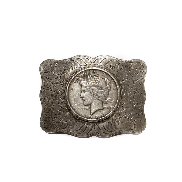 Good Luck Silver Dollar (1922) Coin Buckle