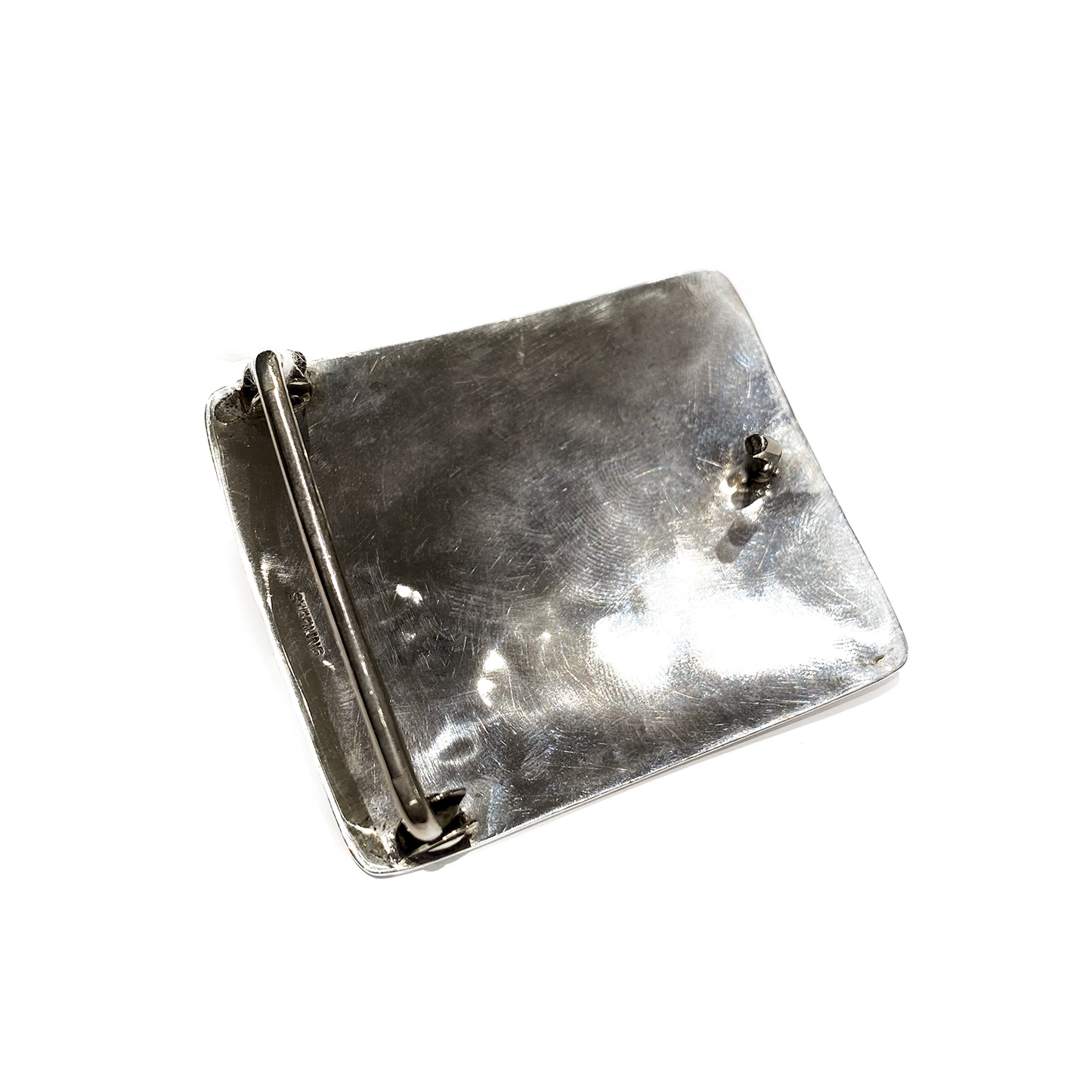 Handcrafted Navajo Sterling Silver Buckle – Grady Ervin Handcrafted Navajo Sterling Silver Buckle – Grady Ervin